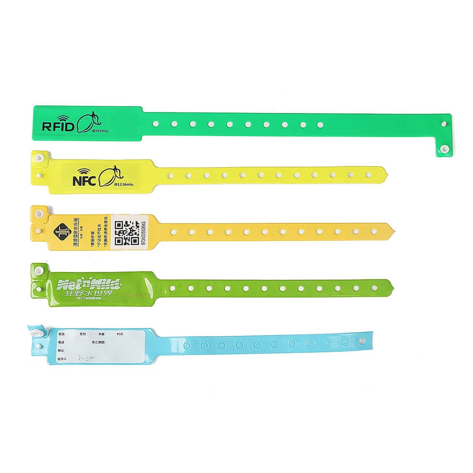 RFID PVC Medical ID Bracelet and Vinyl Wristbands for Hospitals or Hospital Newborn Baby Identification