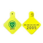 Long Range 860-960mhz RFID Barcode Qr Code Printed UHF TPU Eartag Animal Ear Tag For Cattle Goat Sheep Tracking