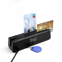 ICPCNFC smart EMV Chip credit card reader writer and all 3 tracks magnetic card reader device POS system