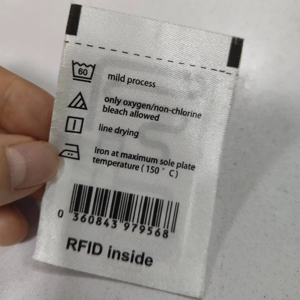 Free Sample UHF Passive Textile clothing rfid tag for rfid shop system