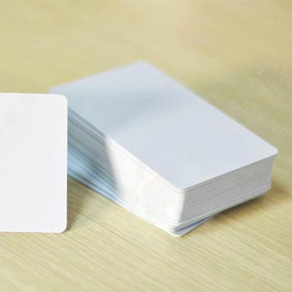 13.56mhz Blank White pvc rfid cards with F08 chip