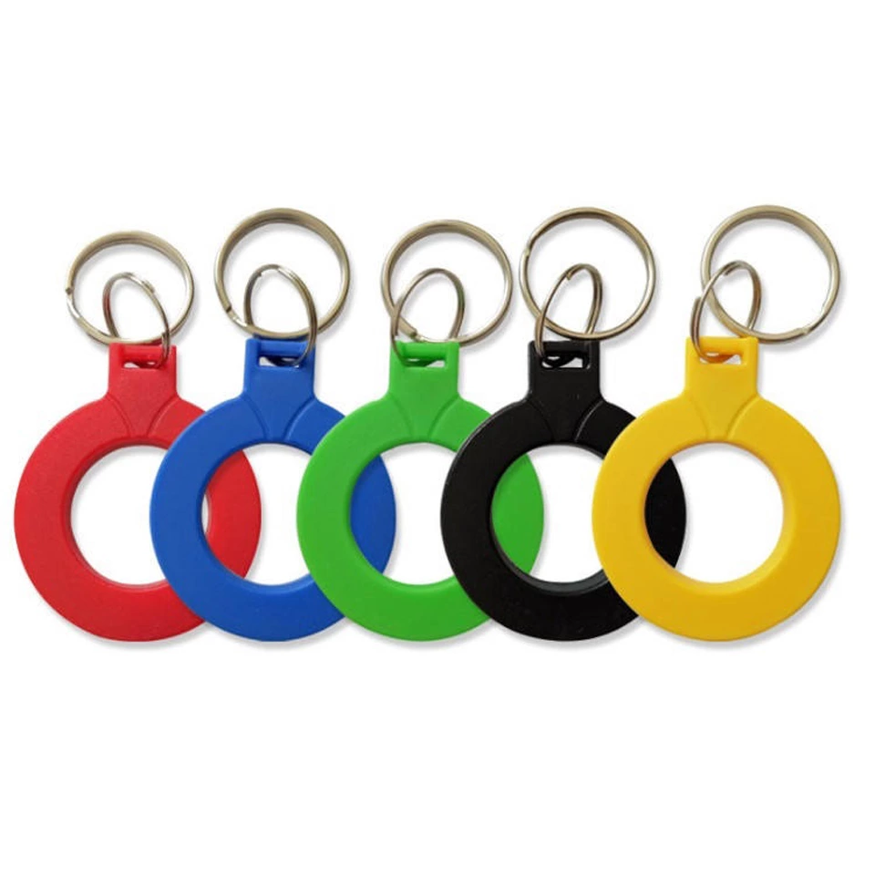 waterproof uhf round ABS smart rfid rings rfid tag proximity rfid keyfob OEM custom tag for car parking system