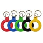 waterproof uhf round ABS smart rfid rings rfid tag proximity rfid keyfob OEM custom tag for car parking system