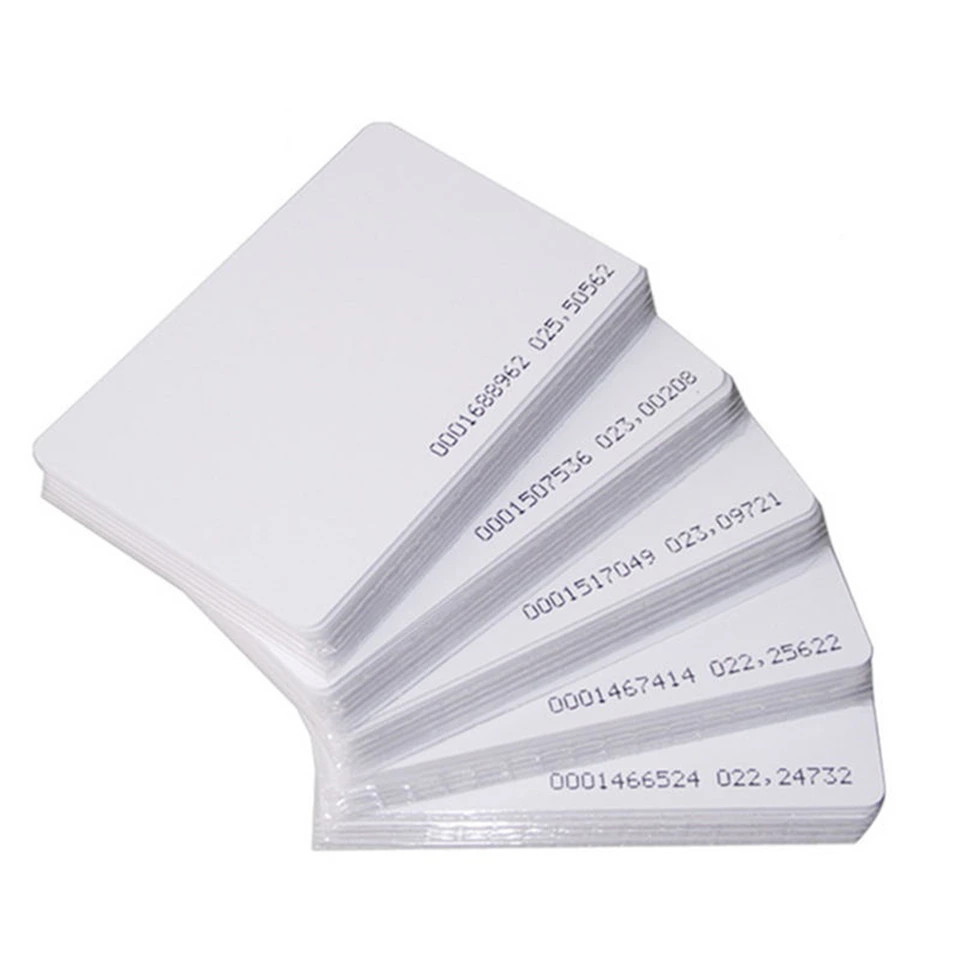 Wholesale Contactless Access Control Card 125khz Tk4100 Chip PVC Smart Blank Proximity RFID Card