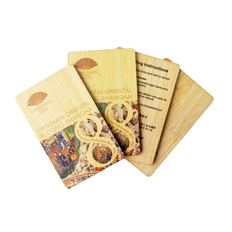 Custom Printing Wooden Engraving Wood Rfid Nfc Cards