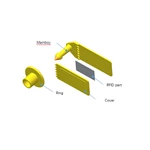 Hopeland rfid animal ear tag small rfid tag long rang animal tracking management sheep cattle pet uhf rfid tag