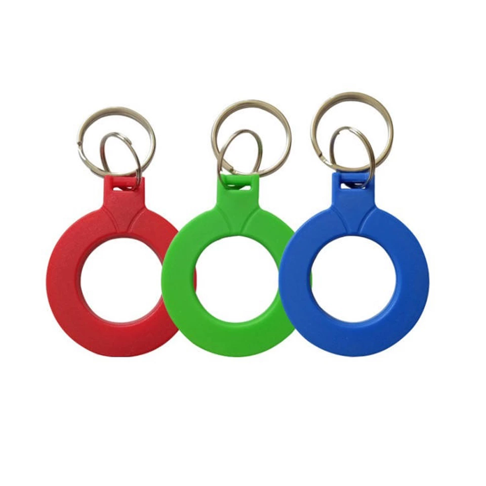 waterproof uhf round ABS smart rfid rings rfid tag proximity rfid keyfob OEM custom tag for car parking system