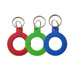 waterproof uhf round ABS smart rfid rings rfid tag proximity rfid keyfob OEM custom tag for car parking system