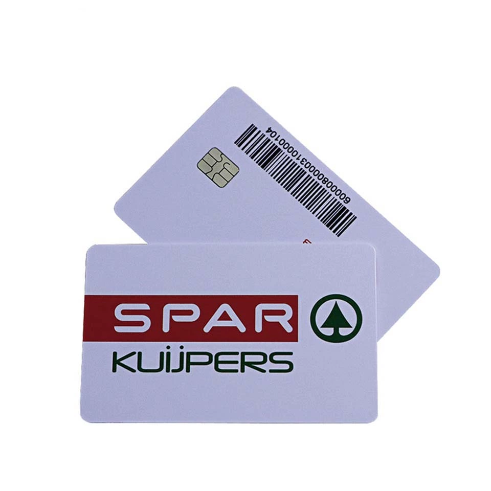 Rfid Contact Ic Smart Card Chip Custom Printable Credit Bank Card For Hotel Supermarket