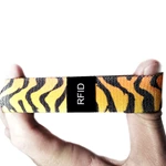 RFID NFC woven Elastic Wristband Bracelet For Festival Events Concert Tickets