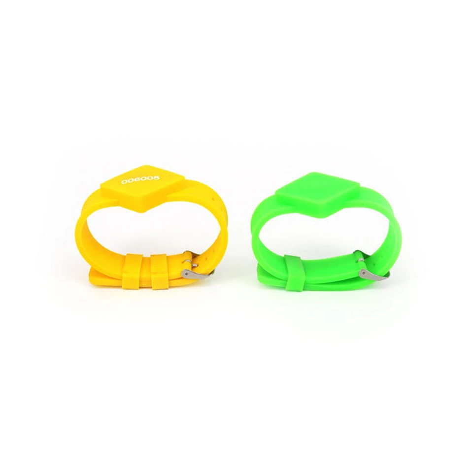 13.56Mhz ISO15693 I CODE SLIX2 RFID Wristband RFID Silicone Bracelets