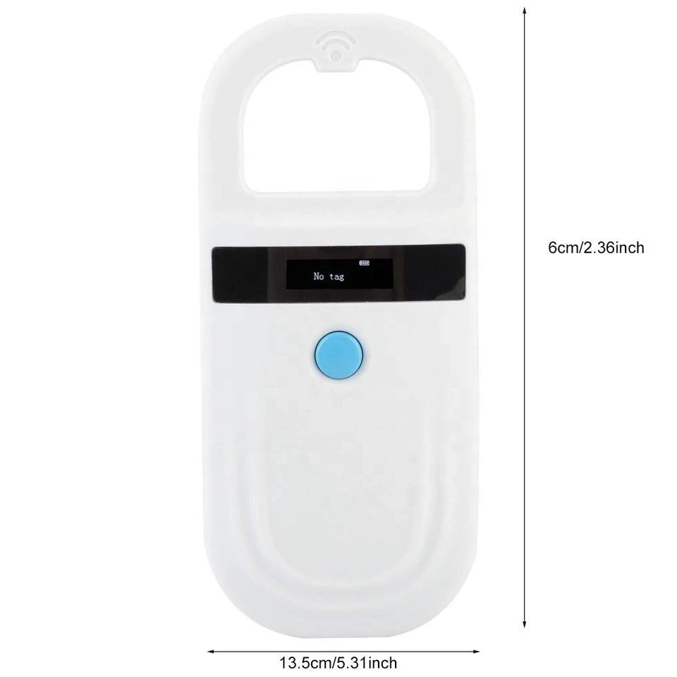 OTPS High quality ISO 1178411785 134.2 khz FDX -b animal pet id microchip scanner ear tag rfid reader for dog cat