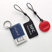CMRFID printable colorful mini RFID card keyfob nfc keychain smart card social media phone tags sticker