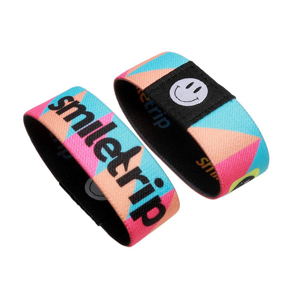 RFID NFC woven Elastic Wristband Bracelet For Festival Events Concert Tickets