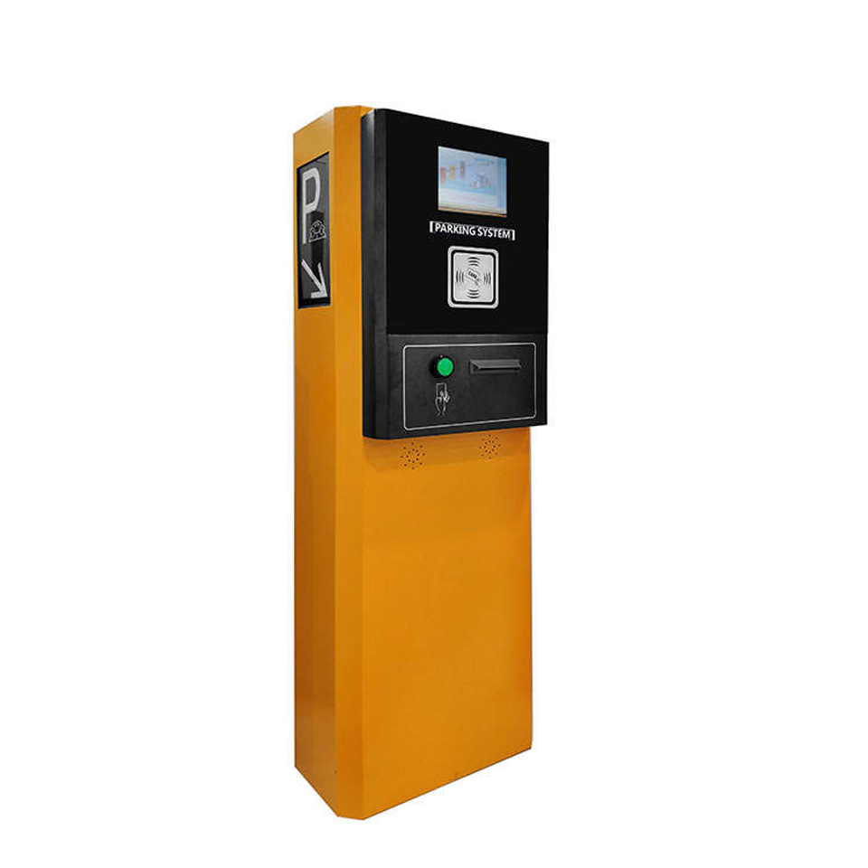Entry and Exit RFID card reader parking kiosk ticket house for smart parking access control system