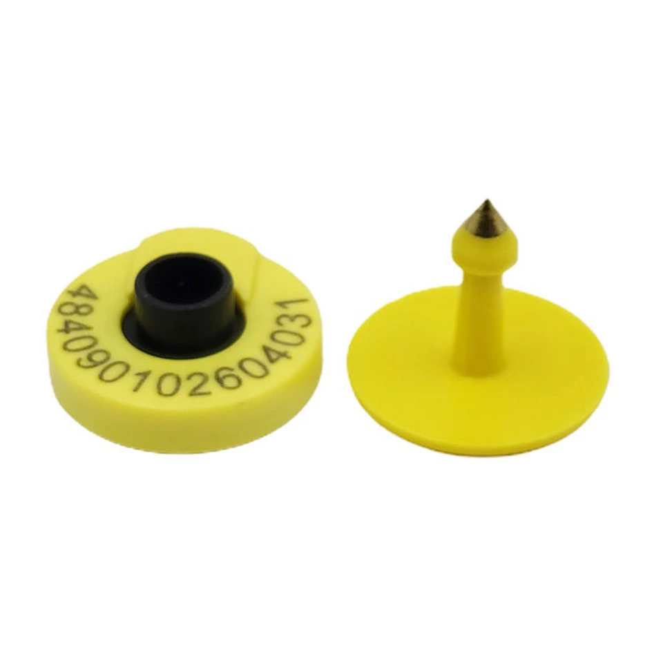 RAFID Farm Animal Livestock Supplies Laser Type Copper Head Earrings Sheep RFID UHFEM4305 Ear Tag