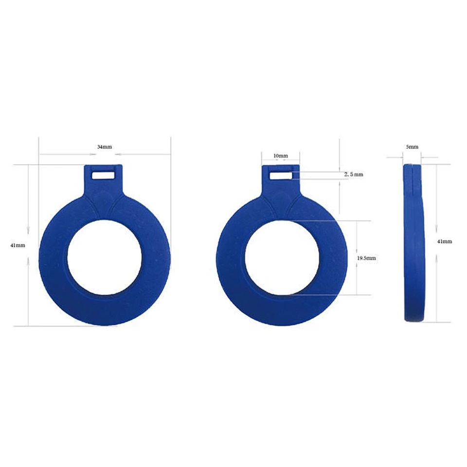 waterproof uhf round ABS smart rfid rings rfid tag proximity rfid keyfob OEM custom tag for car parking system