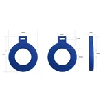 waterproof uhf round ABS smart rfid rings rfid tag proximity rfid keyfob OEM custom tag for car parking system