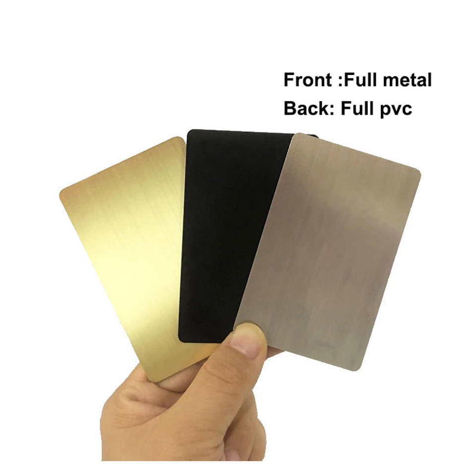 Stainless Steel Gold Black Metal RFID NFC Card