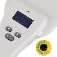 OTPS handheld rfid pet microchip reader 134.2khz FDX-b HDX iso BLE dog id chip ear tag scanner