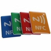 Free Sample Pre-printed NFC Stickertag, RFID Tracking Tag Sticker N-tag216 Chip