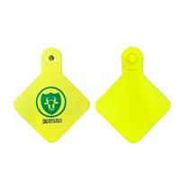 Long Range 860-960mhz RFID Barcode Qr Code Printed UHF TPU Eartag Animal Ear Tag For Cattle Goat Sheep Tracking