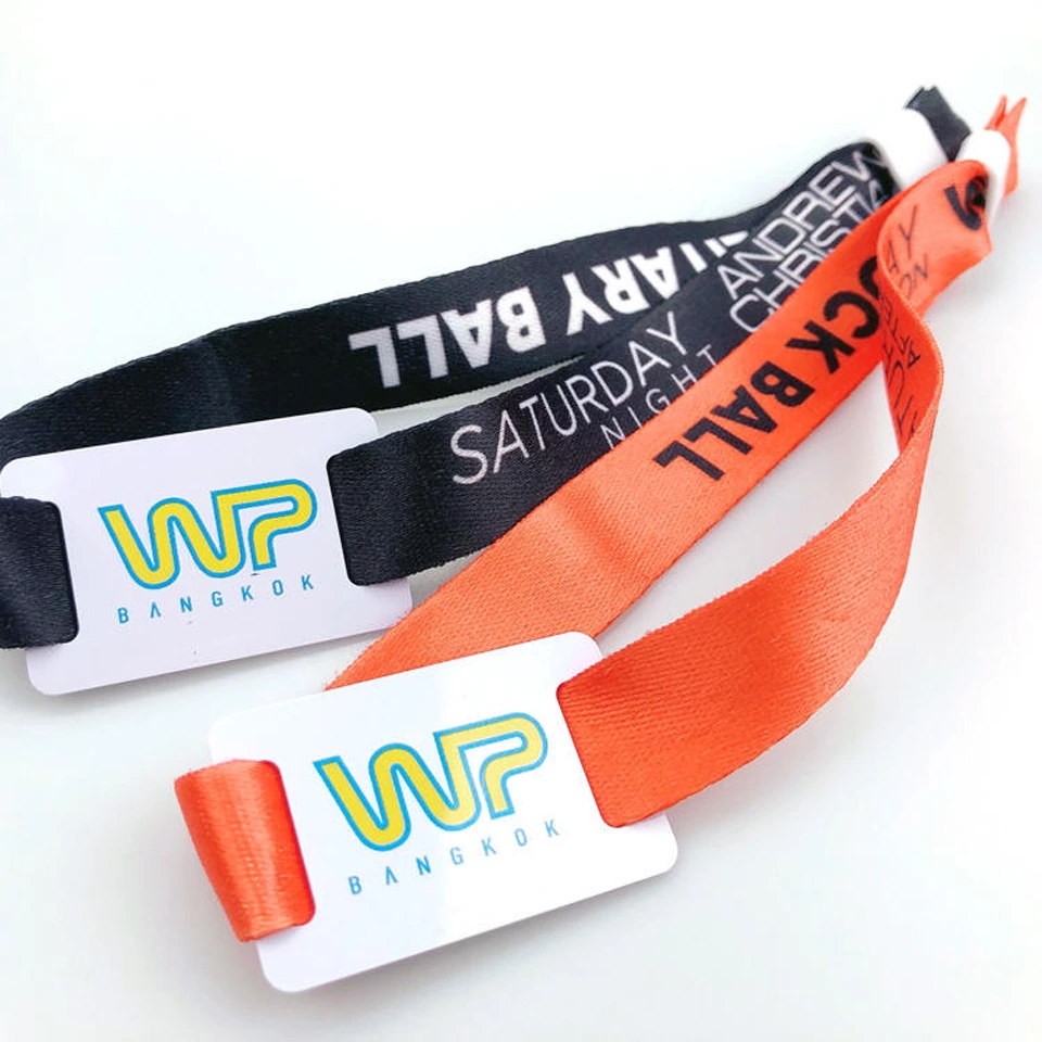 Adjustable Passive fabric RFID Wristband price RFID Wristband  Bracelet NFC TAG Smart RFID Band for festival Events