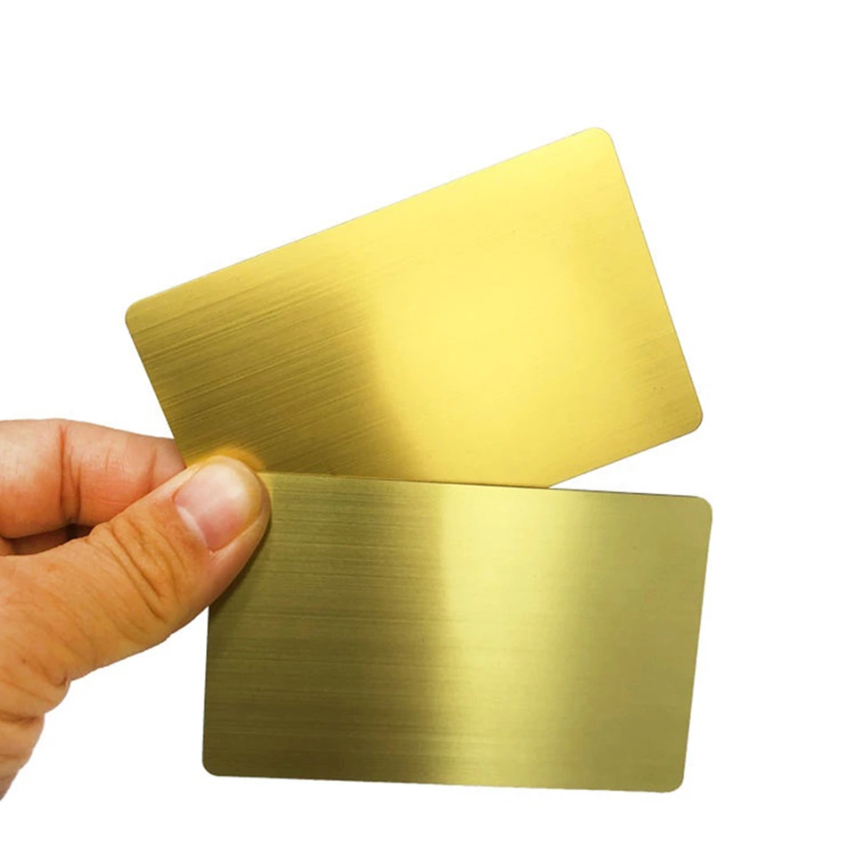 Stainless Steel Gold Black Metal RFID NFC Card