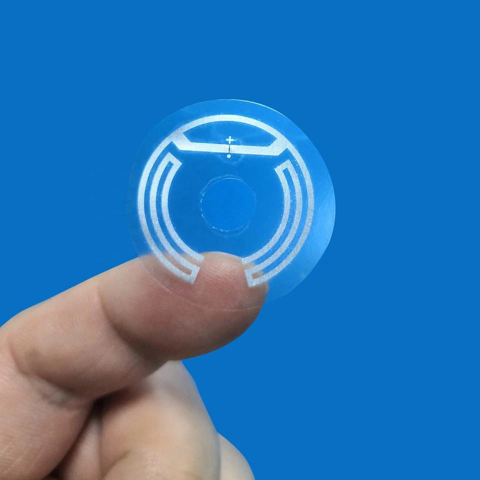 Customized Round Shape Dia24mm Antenna Impinj Monza R6R6A Chip UHF RFID Wet Inlay