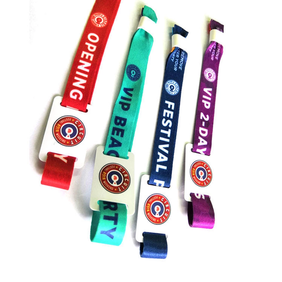Adjustable Passive fabric RFID Wristband price RFID Wristband  Bracelet NFC TAG Smart RFID Band for festival Events