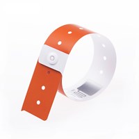 One time use 13.56MHz Writable NFC RFID Plastic PVC Event Wristband