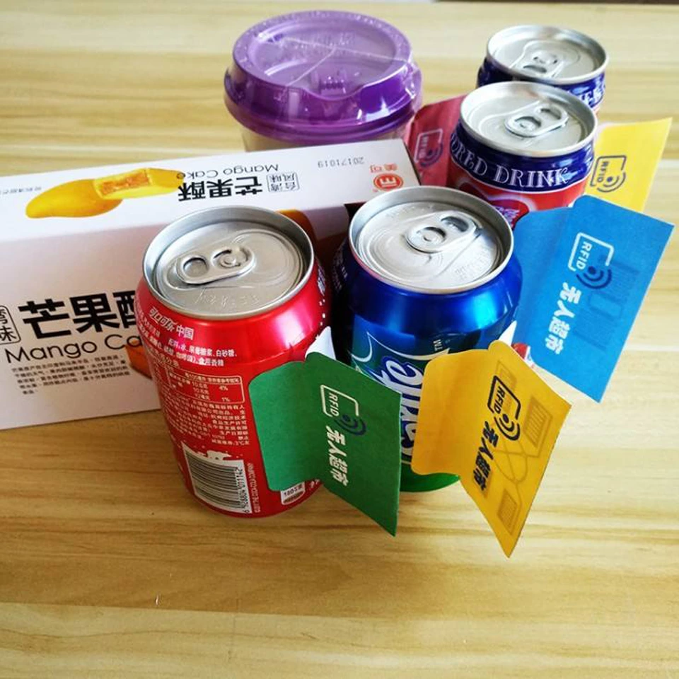 Manufacture Wholesale Custom 125KHZ RFID Smart Label Roll Waterproof Anti-theft RFID Sticker For Supermarket