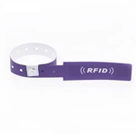 One time use 13.56MHz Writable NFC RFID Plastic PVC Event Wristband