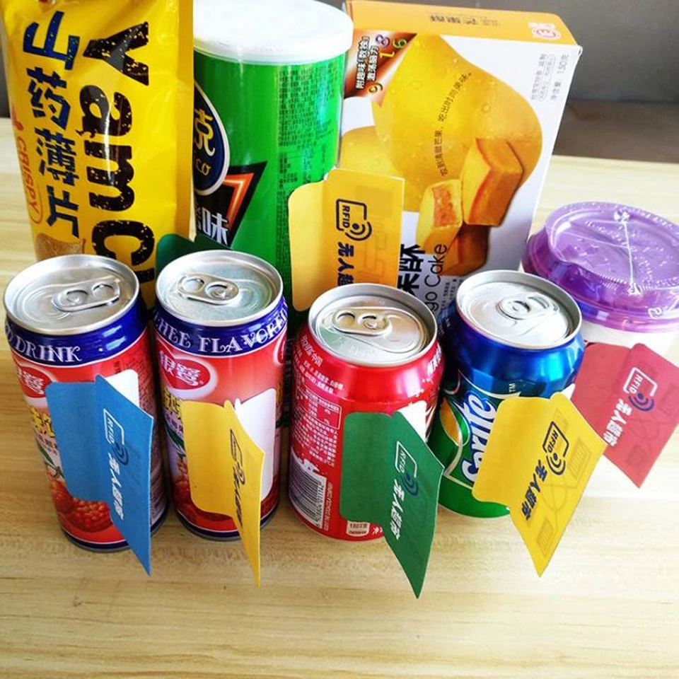 Manufacture Wholesale Custom 125KHZ RFID Smart Label Roll Waterproof Anti-theft RFID Sticker For Supermarket