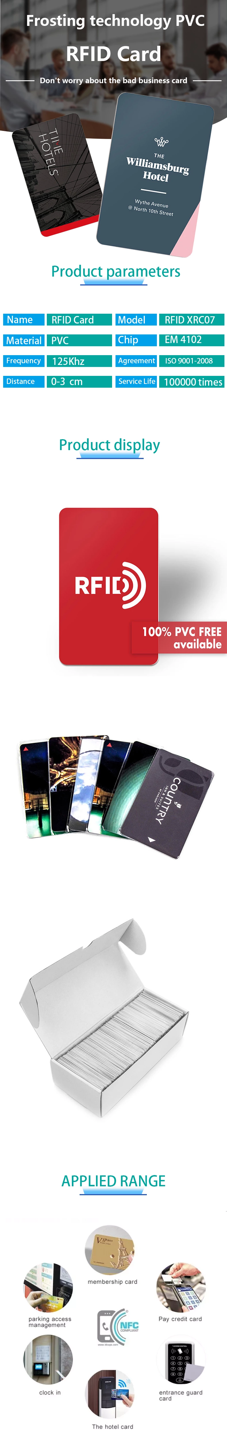 Fashionable Design RFID NFC BioPaper Business Card Membership Card With Simple Process