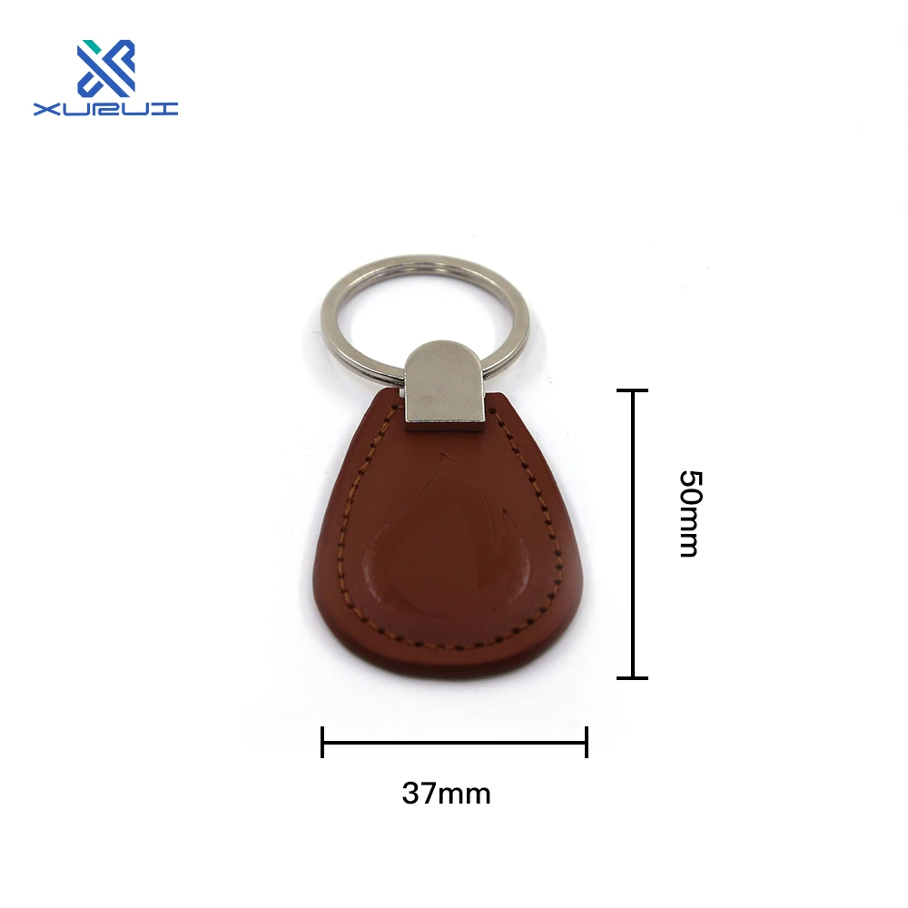 125khz EM4200 RFID Fob Tags Access Control Card Waterproof T5577 RFID Leather Keyfob TK4100