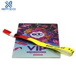 Hole Smart Rfid Chip Event Badges Vip Pass Id Card With Lanyard Customized Size VIP passes Full Color