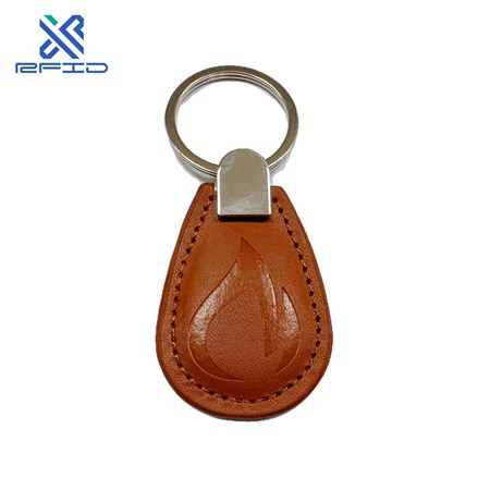 125khz EM4200 RFID Fob Tags Access Control Card Waterproof T5577 RFID  Leather Keyfob TK4100 - Wenzhou Xurui Electronic Technology Co., Ltd.