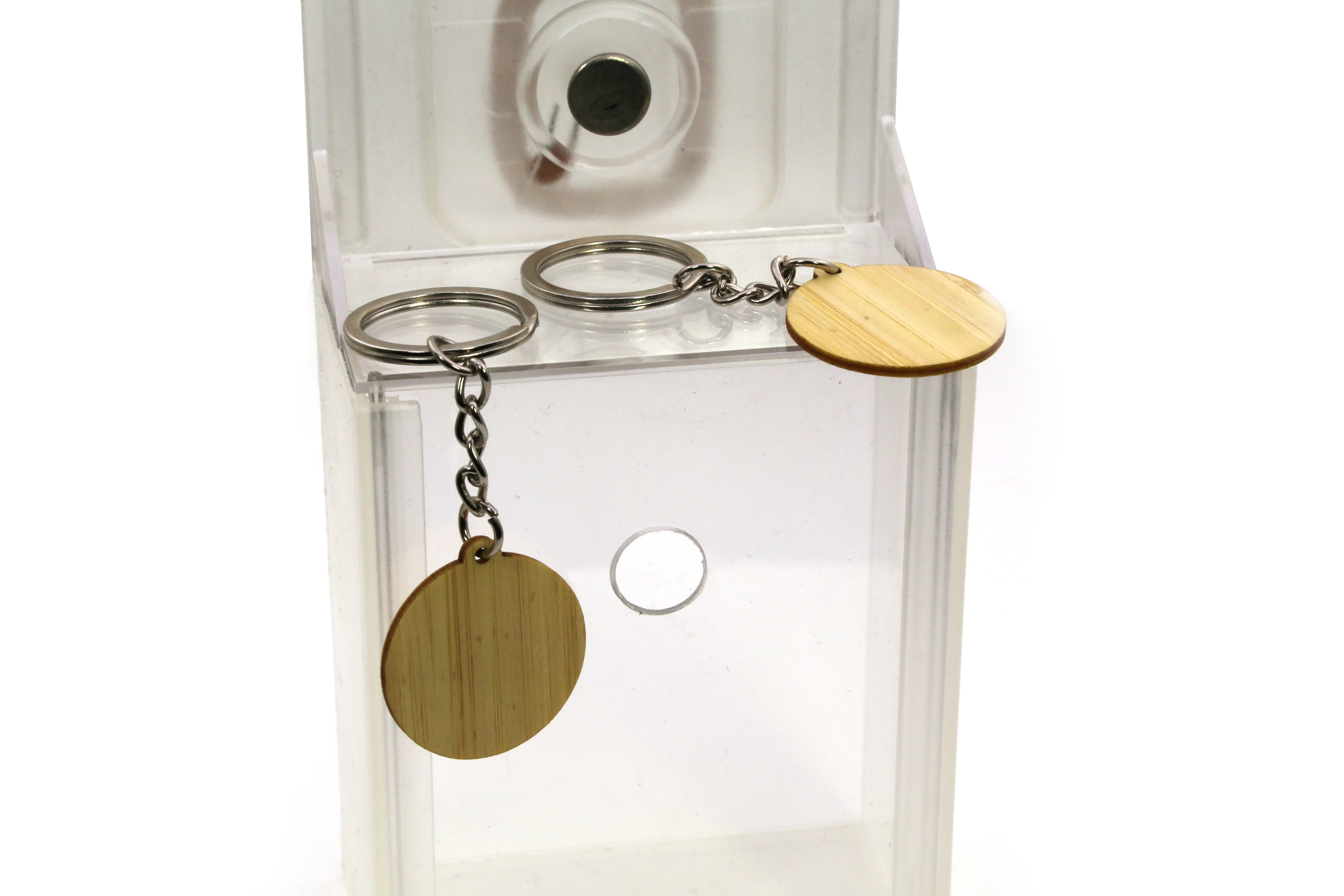 RFID NFC Waterproof Wooden RFID Chip Cards Eco Wood Keyfob For Access Control