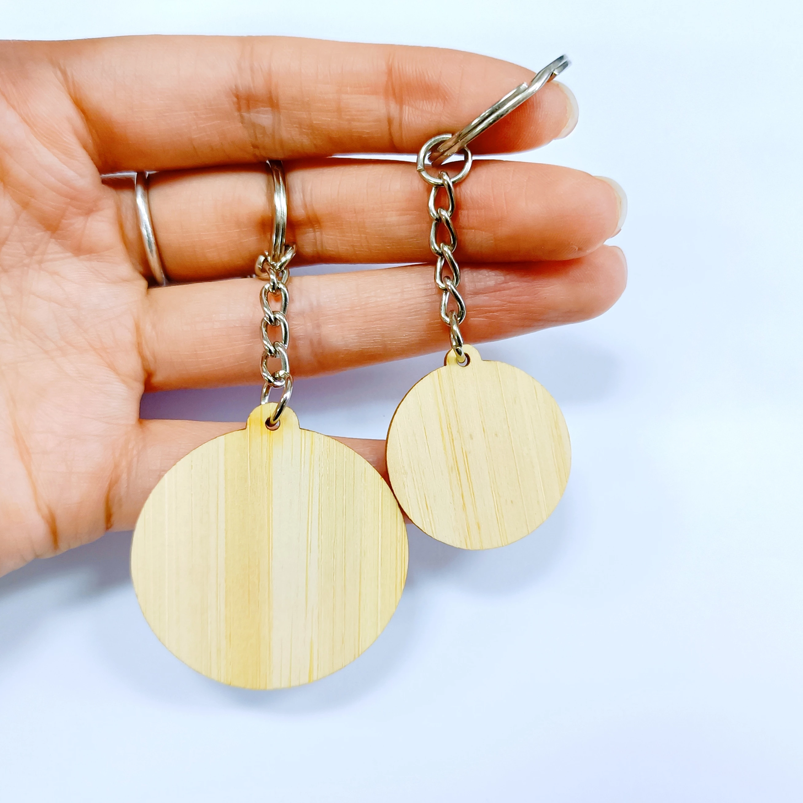 RFID NFC Waterproof Wooden RFID Chip Cards Eco Wood Keyfob For Access Control