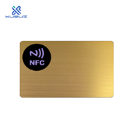 Rfid Metal Card Custom RFID Electronic NFC Frosted Metal Business Card With Logo