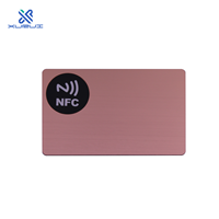 Rfid Metal Card Custom RFID Electronic NFC Frosted Metal Business Card With Logo