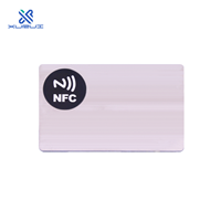 Rfid Metal Card Custom RFID Electronic NFC Frosted Metal Business Card With Logo