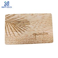 Programmable bamboo wood business Cards RFID ISO14443A Smart NTAG213216 NFC wooden hotel key card