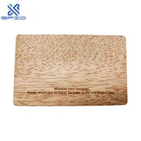 Programmable bamboo wood business Cards RFID ISO14443A Smart NTAG213216 NFC wooden hotel key card