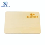 Programmable bamboo wood business Cards RFID ISO14443A Smart NTAG213216 NFC wooden hotel key card