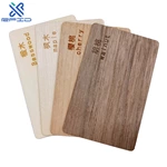 Programmable bamboo wood business Cards RFID ISO14443A Smart NTAG213216 NFC wooden hotel key card