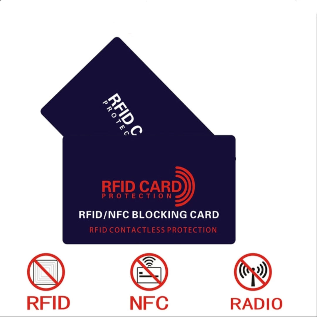 Custom logo Credit Cards And Passports Protector Card Blocker Rfid Blocking Card