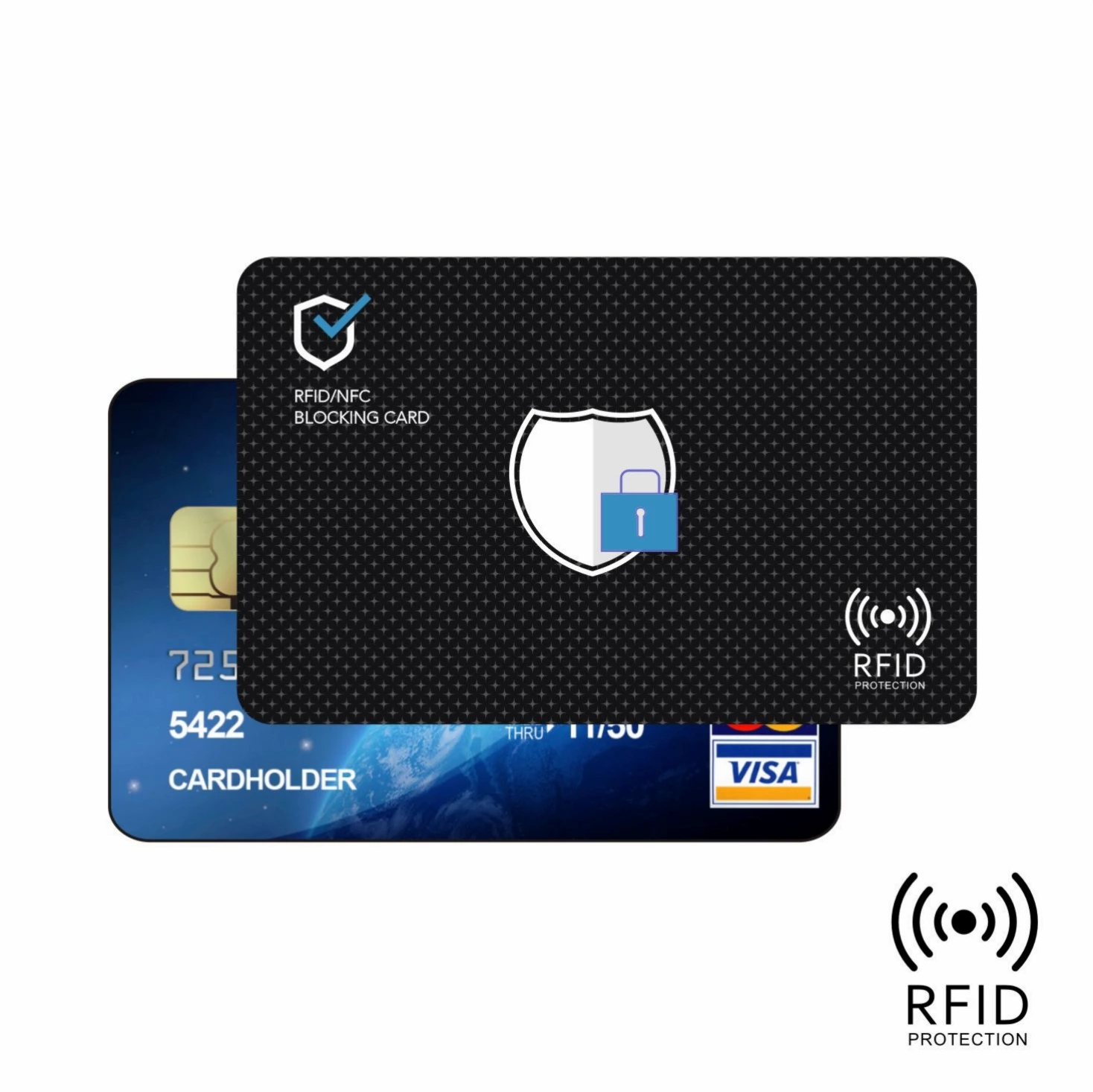 Custom logo Credit Cards And Passports Protector Card Blocker Rfid Blocking Card