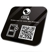 Custom Waterproof QR Code NFC menu Food Ordering Tag for Restaurants